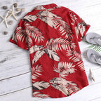 Men's Fit Cotton Floral Hawaiian Shirt