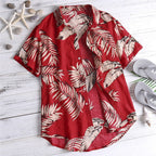 Men's Fit Cotton Floral Hawaiian Shirt